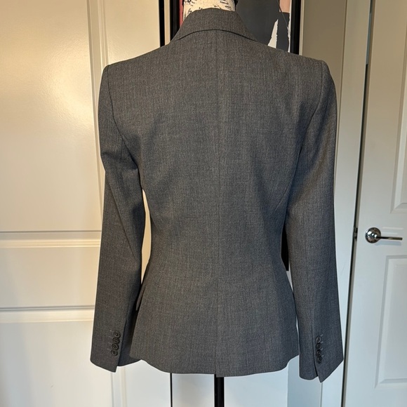 Zara Gray Blazer with Notched Lapel - Picture 5 of 11